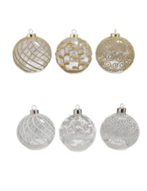 L.ORO/BIANCO SFERA 15cm C/LUCE 675061
