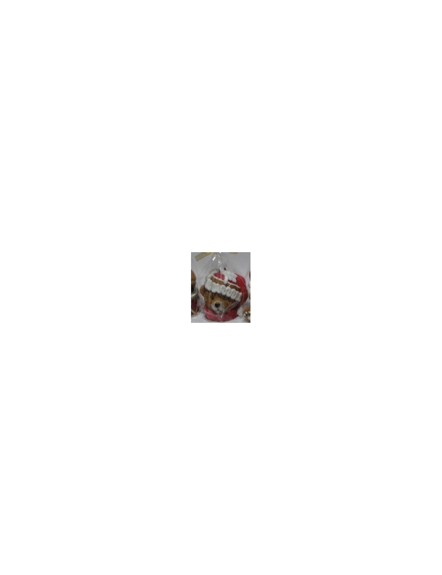 CANDELA VISO ORSO 10cm 677018