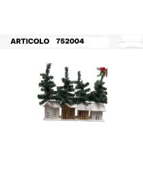CASETTA C/ALBERO 15cm C/LUCE 752004