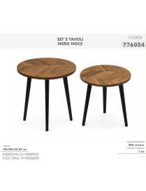 TAVOLINO SET 2pz NOCE
