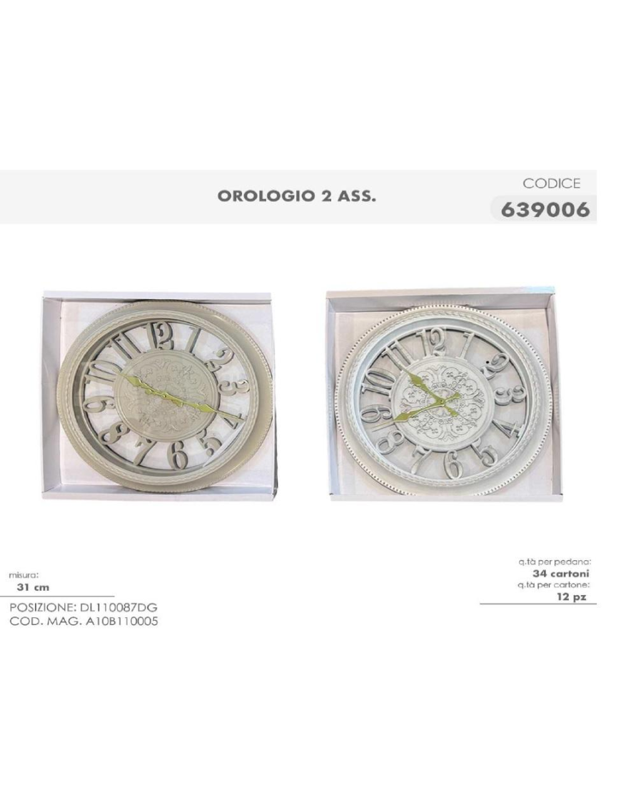 OROLOGIO PARETE 31cm 639006