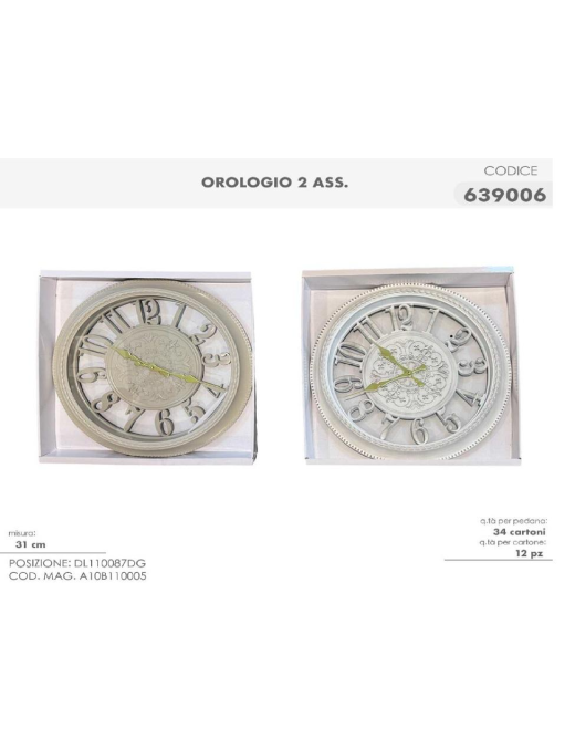 OROLOGIO PARETE 31cm 639006