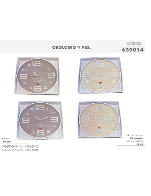 OROLOGIO PARETE 56cm 639014