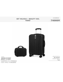 L.TRAVEL TROLLEY+BEAUTY SOL NERO