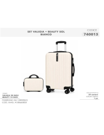 L.TRAVEL TROLLEY+BEAUTY SOL BIANCO