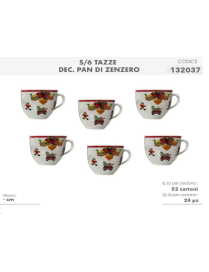 L.PAN DI ZENZERO SERV.CAFFE' 6pz S/P