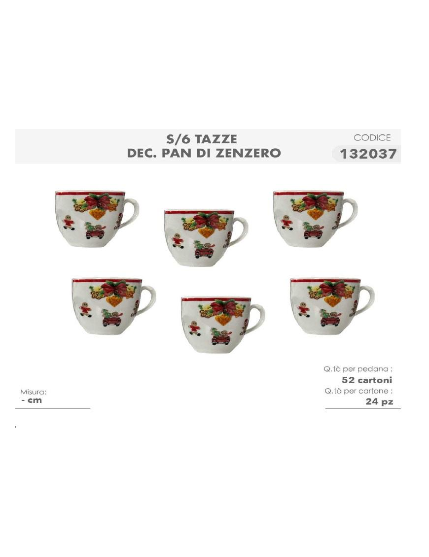 L.PAN DI ZENZERO SERV.CAFFE' 6pz S/P