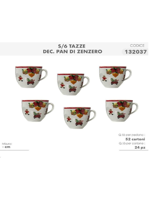 L.PAN DI ZENZERO SERV.CAFFE' 6pz S/P