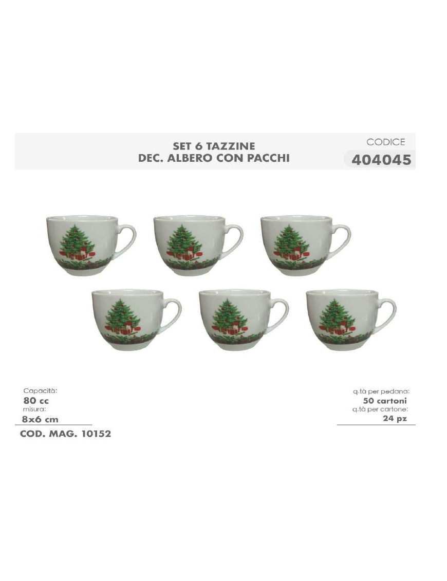 L.ALBERO+PACCHI SERV.CAFFE' 6pz S/P