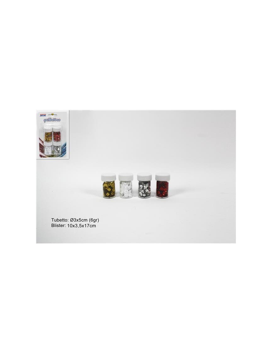 TUBETTI PAILLETTES 4pz 6gr CA009596 $$