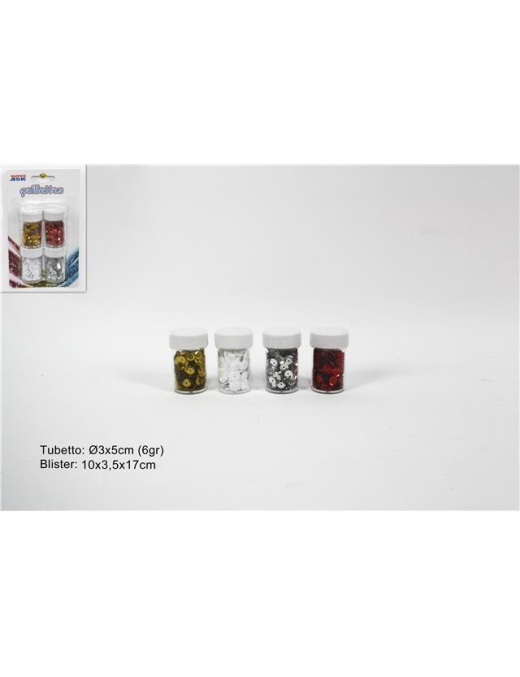 TUBETTI PAILLETTES 4pz 6gr CA009596 $$