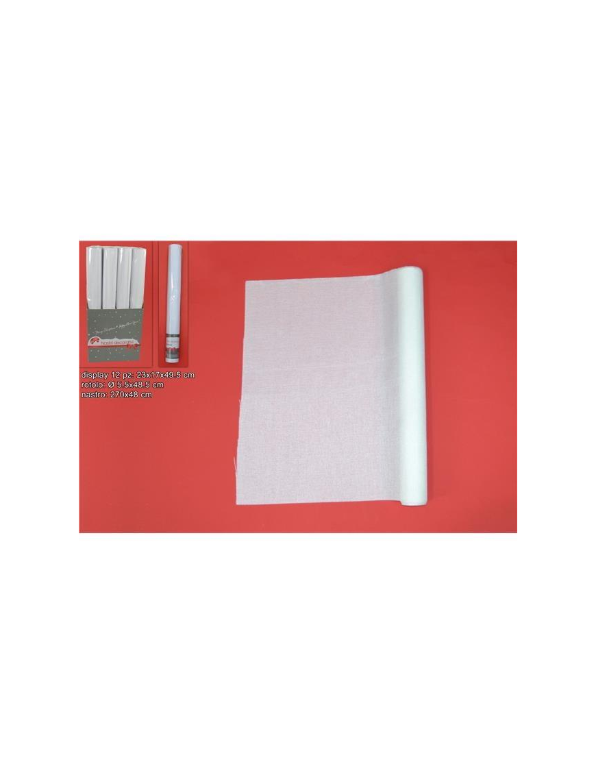 ROTOLO JUTA T.U. 48x270cm BIANCO $$