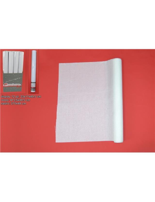 ROTOLO JUTA T.U. 48x270cm BIANCO $$
