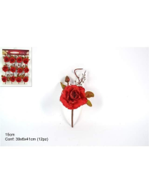 CHIUDIPACCO ROSA ROSSO 15cm