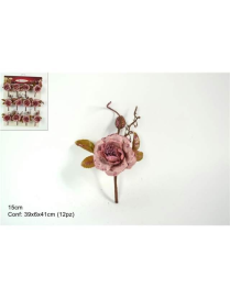 ANTIQUE PINK ROSE PACKAGE CLOSER 15cm