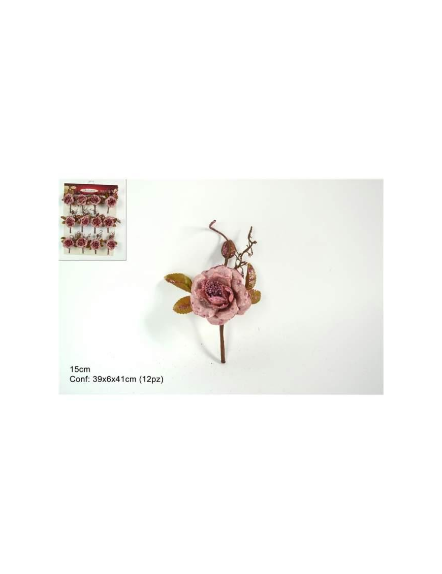 ANTIQUE PINK ROSE PACKAGE CLOSER 15cm