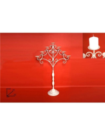 CANDELIERE FERRO ANTIC.  7P. 103cm $$