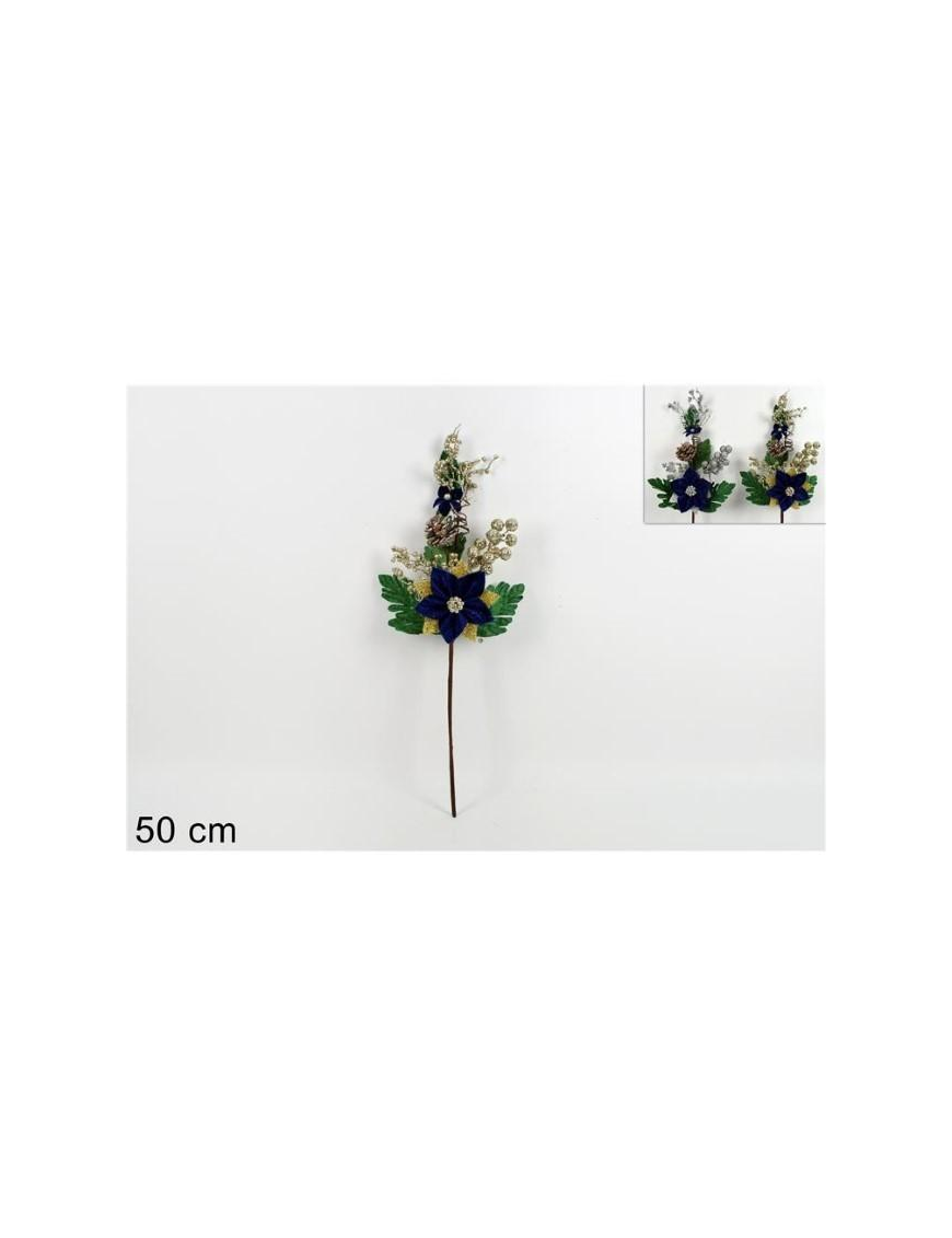 BLU STELO FIORE NATALIZIO 50cm MN00049$$