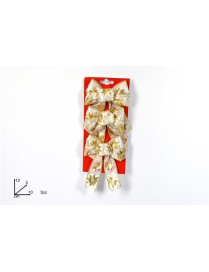 L.STELLA ORO FIOCCO BEIGE 12cm 3pz $$