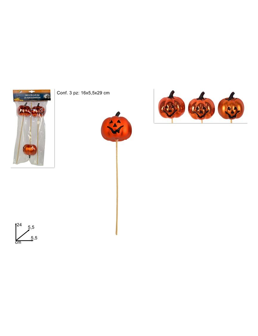 PUMPKIN PIN 24cm 3 PIECES