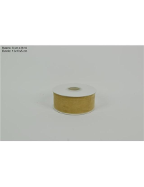 BEIGE VELVET RIBBON cm5x9m