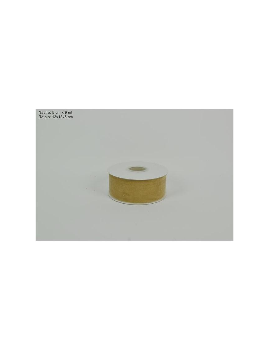 NASTRO VELLUTO BEIGE cm5x9mt