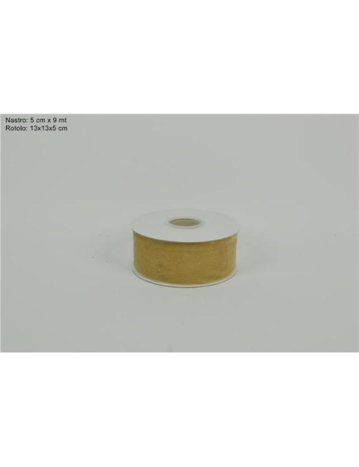NASTRO VELLUTO BEIGE cm5x9mt