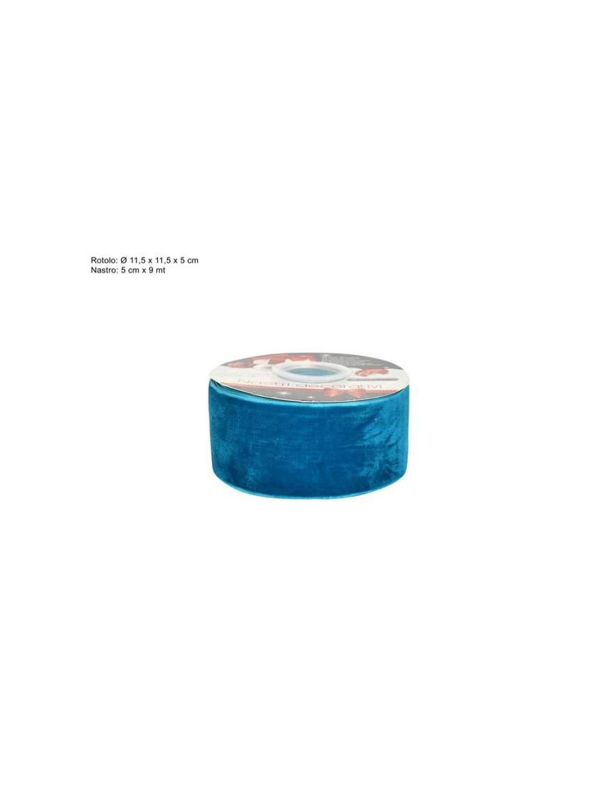 NASTRO VELLUTO VERDE cm5x9mt