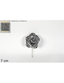 ROSA LAMINATA SILVER  7cm $$