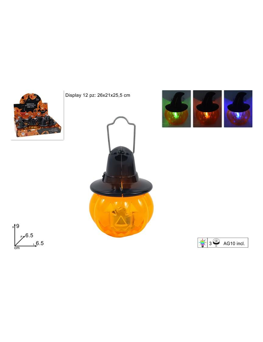 LUMINO ZUCCA CON CAPPELLO 9cm