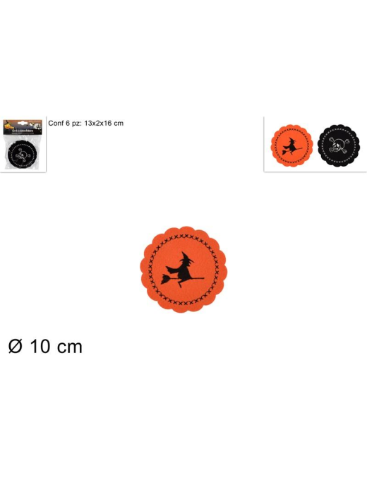 SOTTOBICCHIERE 6 PEZZI 10cm