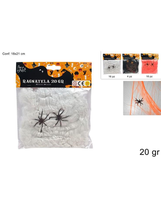 SPIDER WEB WITH 2 SPIDERS 20gr