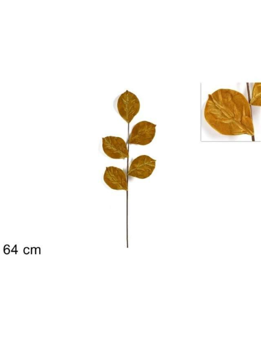 STEM LEAVES GOLD VELVET 64cm