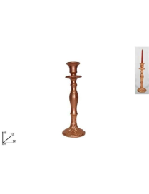 BRONZE GLITTERED CANDLE HOLDER 35cm