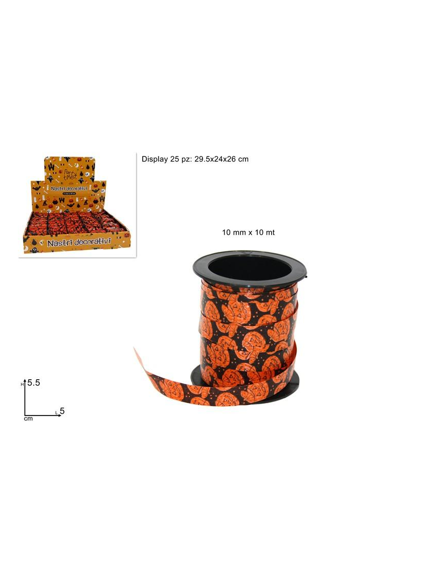 ROTOLO NASTRINO HALLOWEEN mm 10x10mt