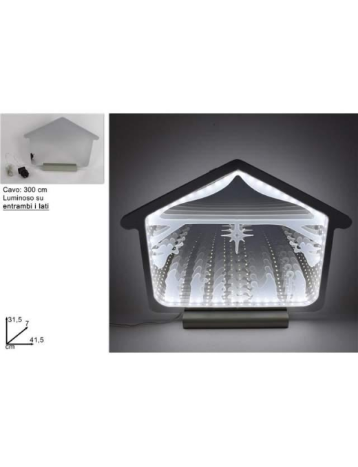 BIANCO SCENARIO NATIVITA' 3D 41,5cm $$
