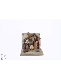 NATIVITY BOOK BORDEAUX 11cm