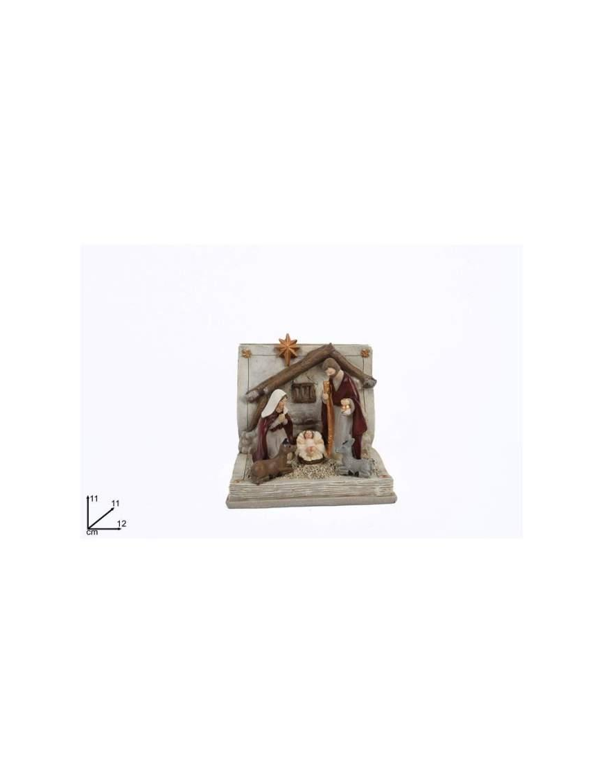 NATIVITY BOOK BORDEAUX 11cm