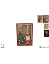 QUADRO C/SOGG. NATALIZI E LUCE 20x30cm$$