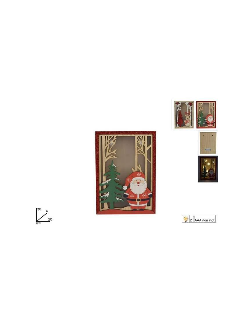 QUADRO C/SOGG. NATALIZI E LUCE 20x30cm$$