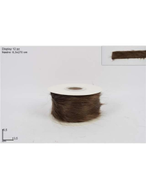NASTRO PELLICCIA MARRONE 6,3x270cm
