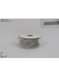 NASTRO PELLICCIA GRIGIO 6,3x270cm