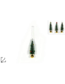 TREE HANGER WITH GOLD BALL 22cm