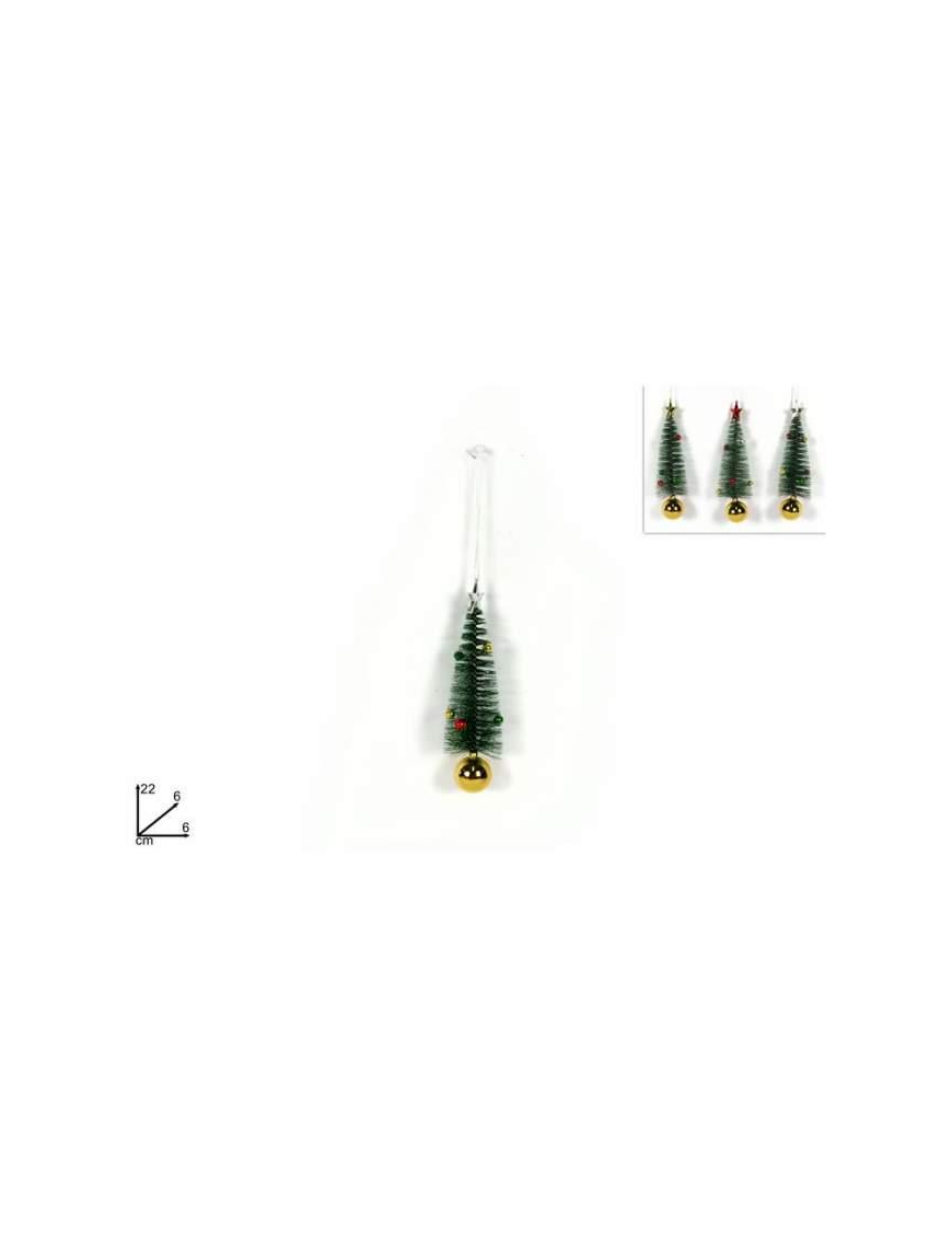 APPENDINO ALBERO CON PALLINA  ORO 22cm