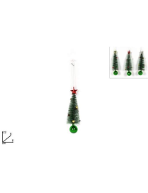 TREE HANGER WITH GREEN BALL 22cm