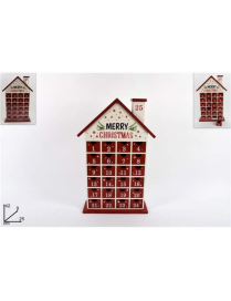 CALENDARIO AVVENTO CASETTA 42cm $$