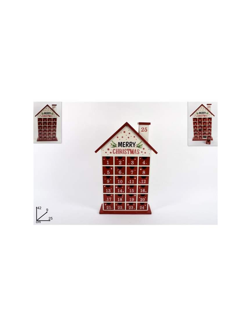 CALENDARIO AVVENTO CASETTA 42cm $$