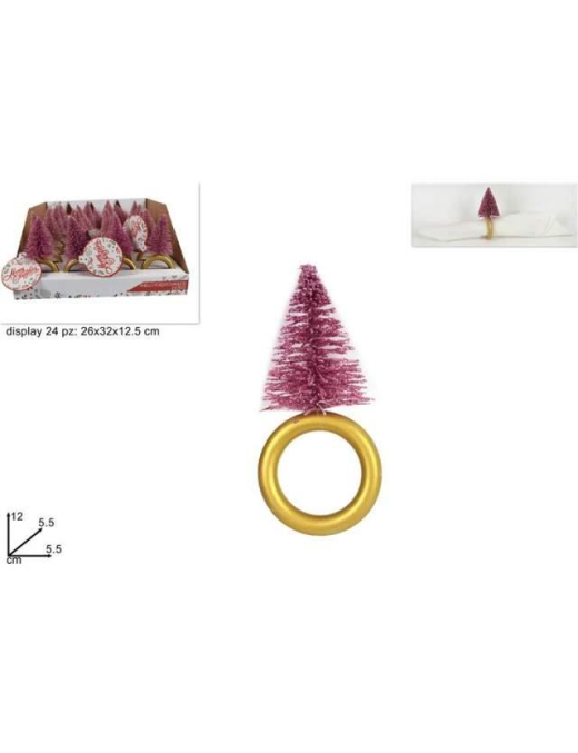 ANELLO PORTATOVAGLIOLI CON ALBERO 12cm