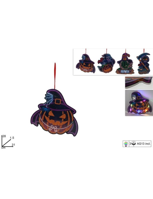 HALLOWEEN HANGER WITH LIGHTS 26cm