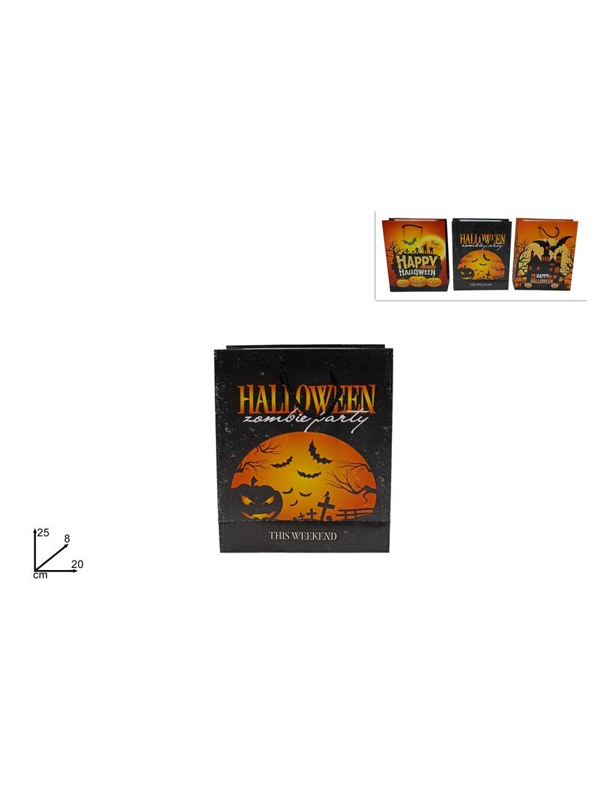 BUSTA REGALO HALLOWEEN 25x20x8cm